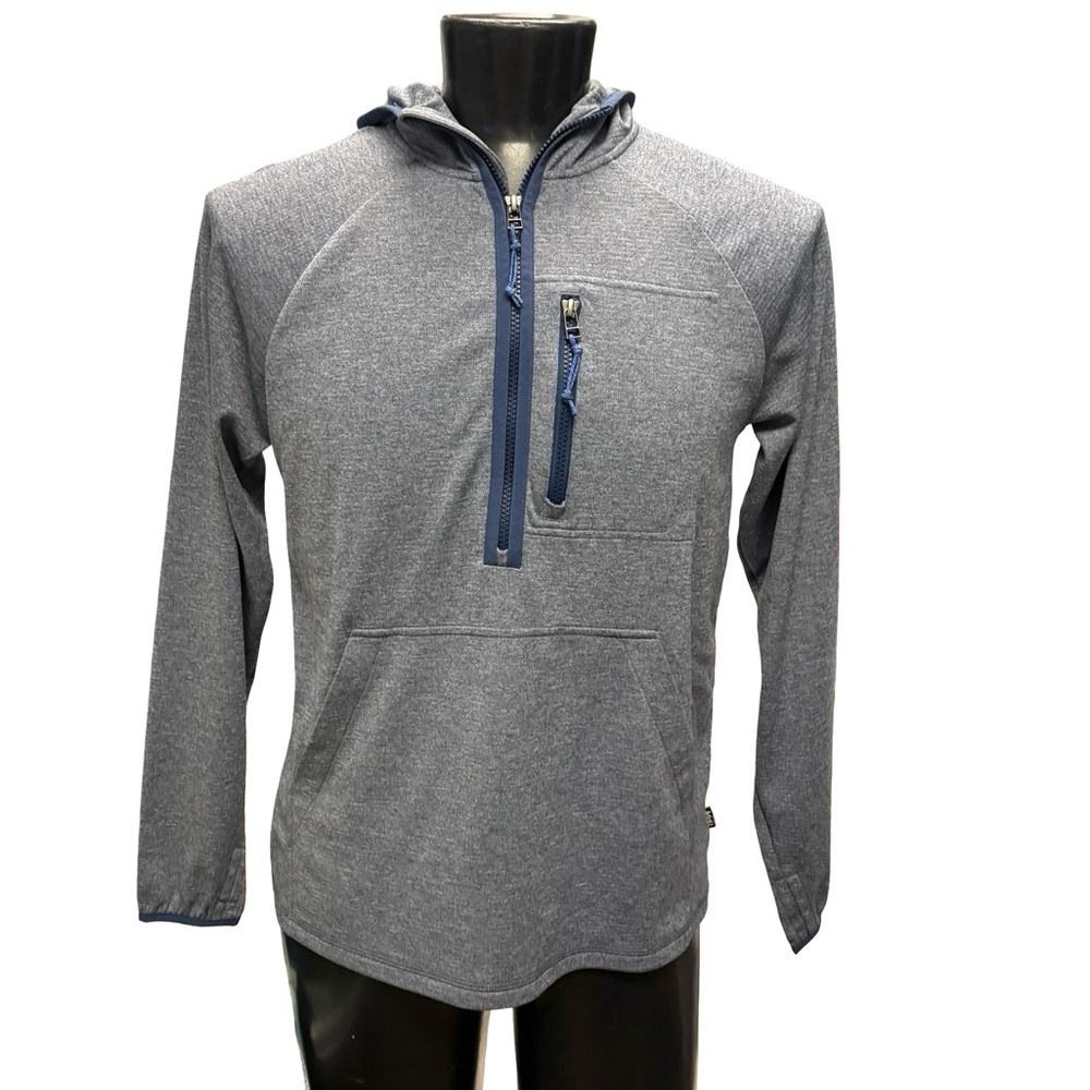 REI Co-op Men’s Half Zip Hoodie – Blue Heather – Size M